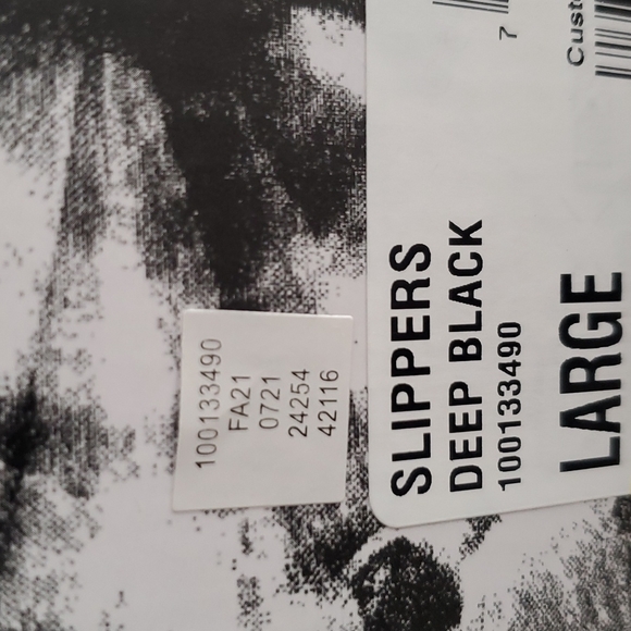 P2013 Jenni Intimates Happy Merry & Cozy Slippers Deep Black Large 9-10 - Picture 6 of 11